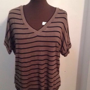 Soft Striped Grunge Blouse